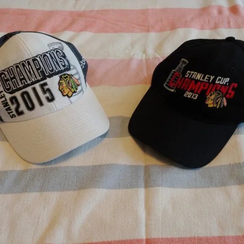 Chicago Blackhawks Stanley Cup playoffs hat set